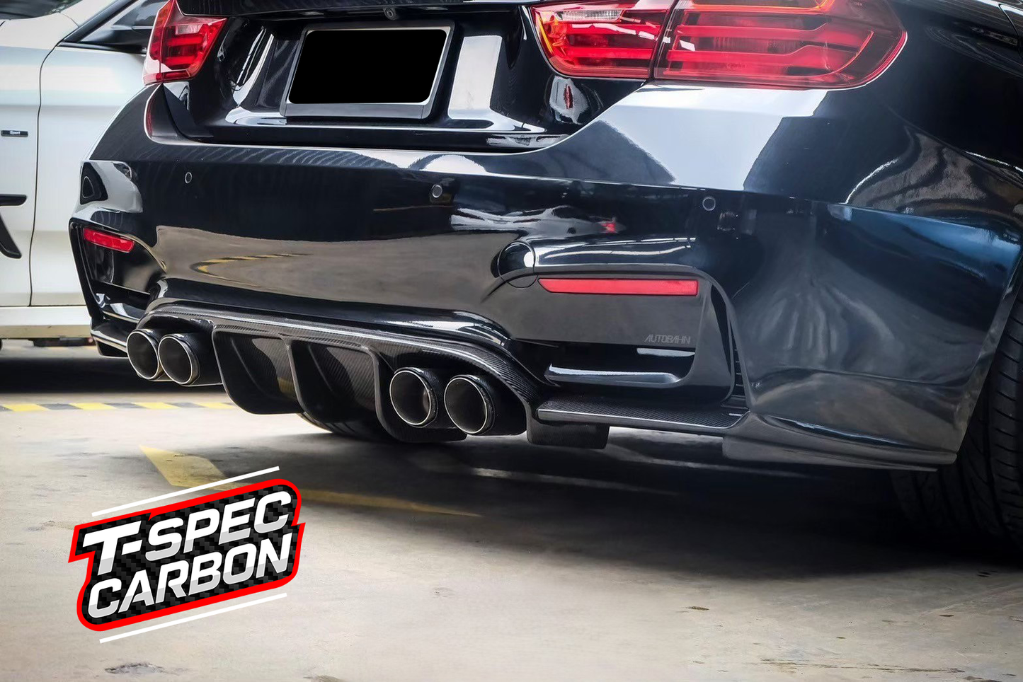 BMW F32/F82 M-Style Carbon Fibre Rear Diffuser