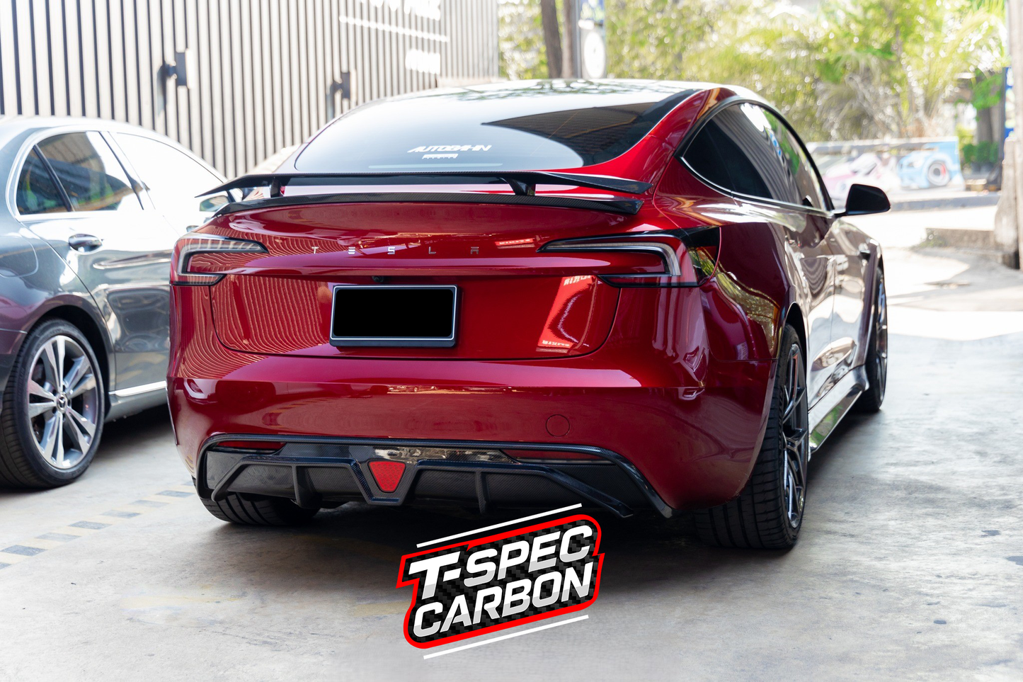 Tesla Model 3 MY24 Genuine CMST v1 Carbon Fibre Rear Diffuser
