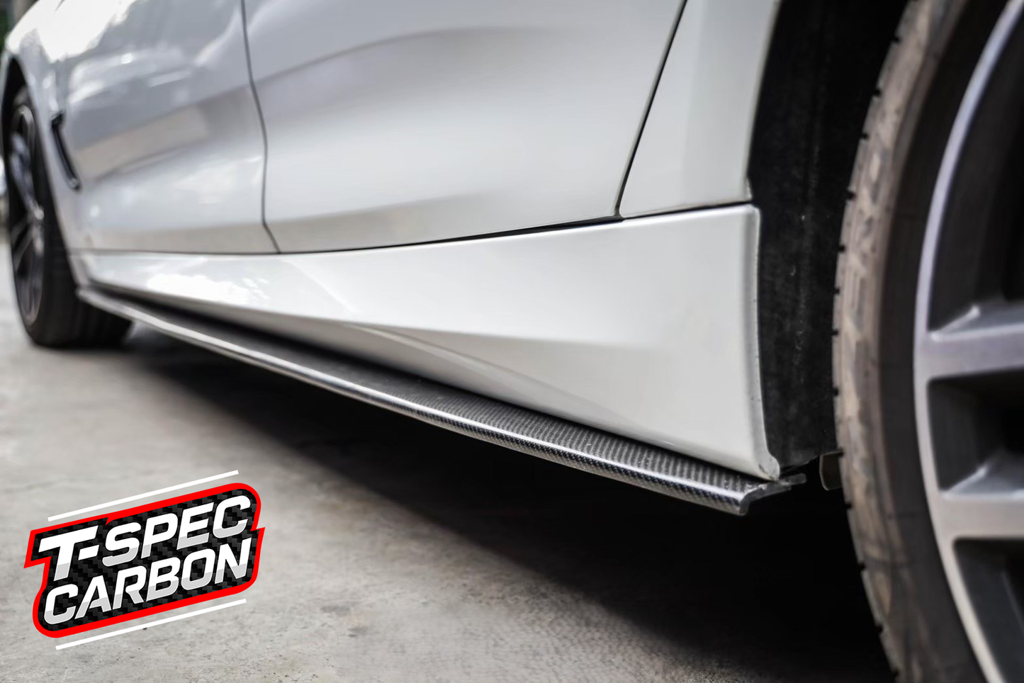 BMW F32/F82 M-Style Carbon Fibre Side Skirts