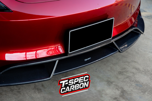 Tesla Model 3 MY24 Genuine CMST v1 Carbon Fibre Front Lip Set